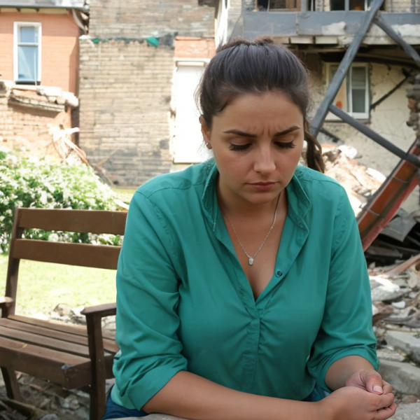 The story of Hanna Sytnyk from the village of Horenka, Kyiv Oblast, whose apartment building was hit by an aerial bomb